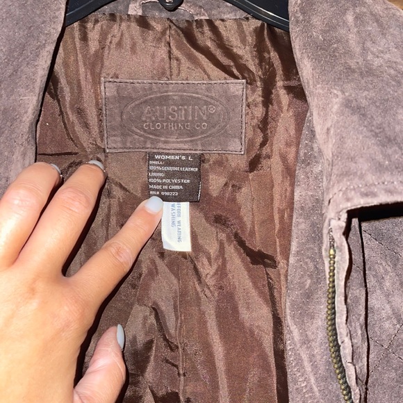 Austin Clothing Company Leather Brown Jacket - Picture 2 of 5